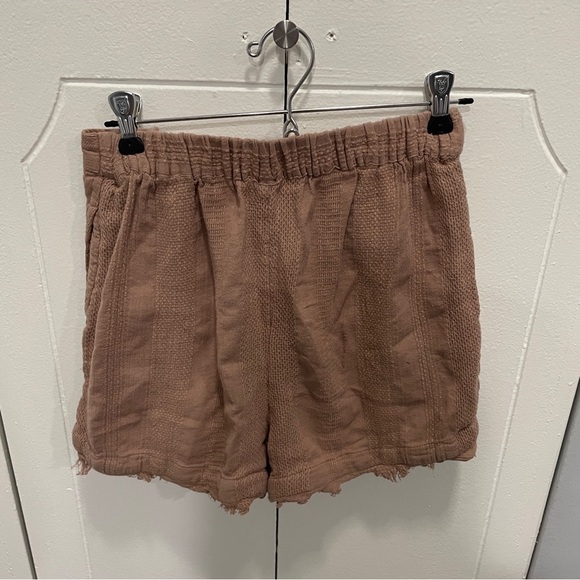 Free People Dusty Pink Linen Skort - Picture 3 of 10